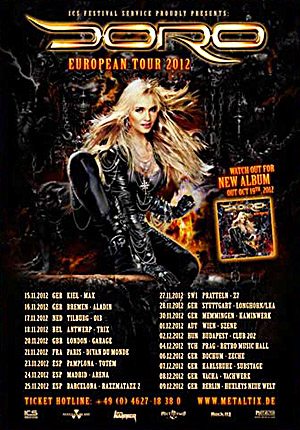 DORO - European Tour 2012