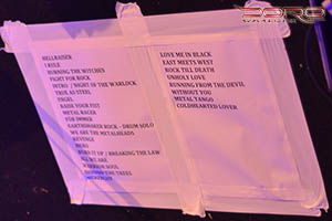 Setlist pro koncert DORO 04.12.2012 v Retro Music Hall Praha