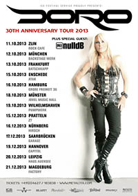 DORO - 30th anniversary tour 2013 - Masters Of Rock Café Zlin - 11.10.2013