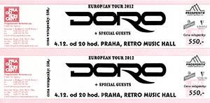 DORO - Retro Music Hall Praha Zlín - tickets