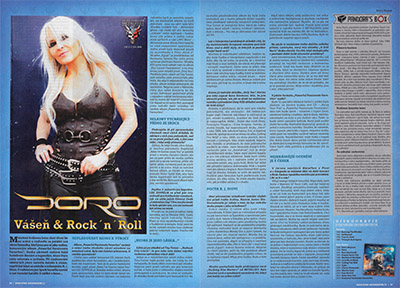 DORO - článek rockmagazínu SPARK 06/2014 DORO - článek rockmagazínu SPARK 06/2014