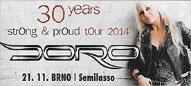 DORO - 30 years - Strong & Proud tour 2014